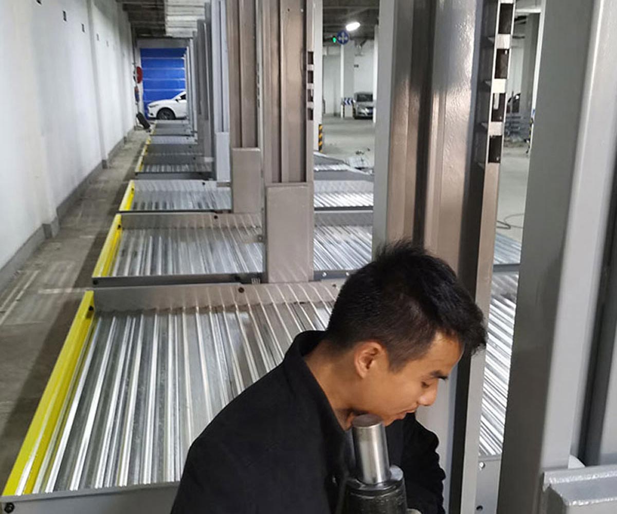 東區三層升降平移機械式立體停車設備回收