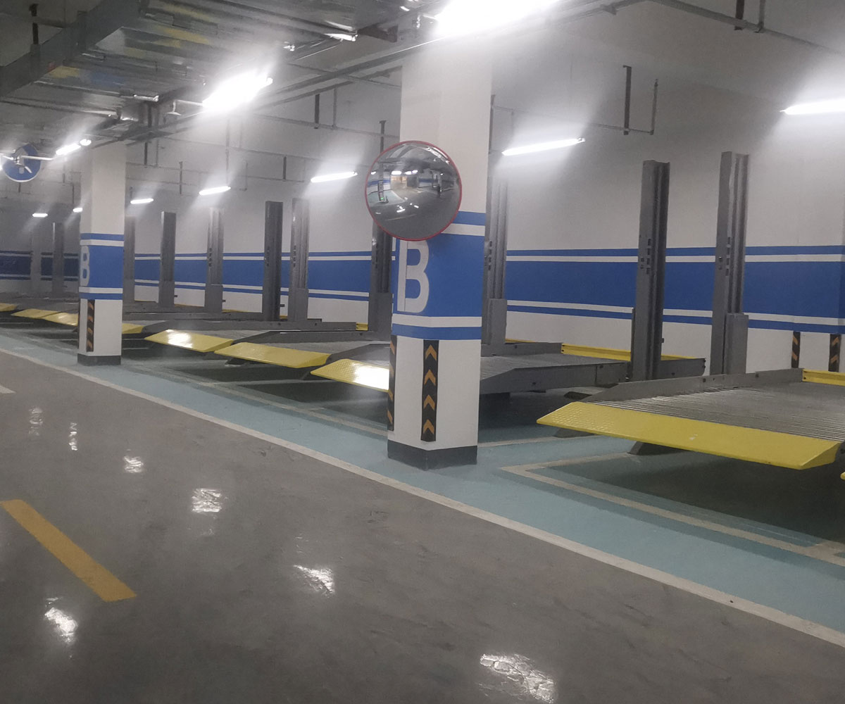 蘆山縣地下室簡易式停車立體車庫過驗收