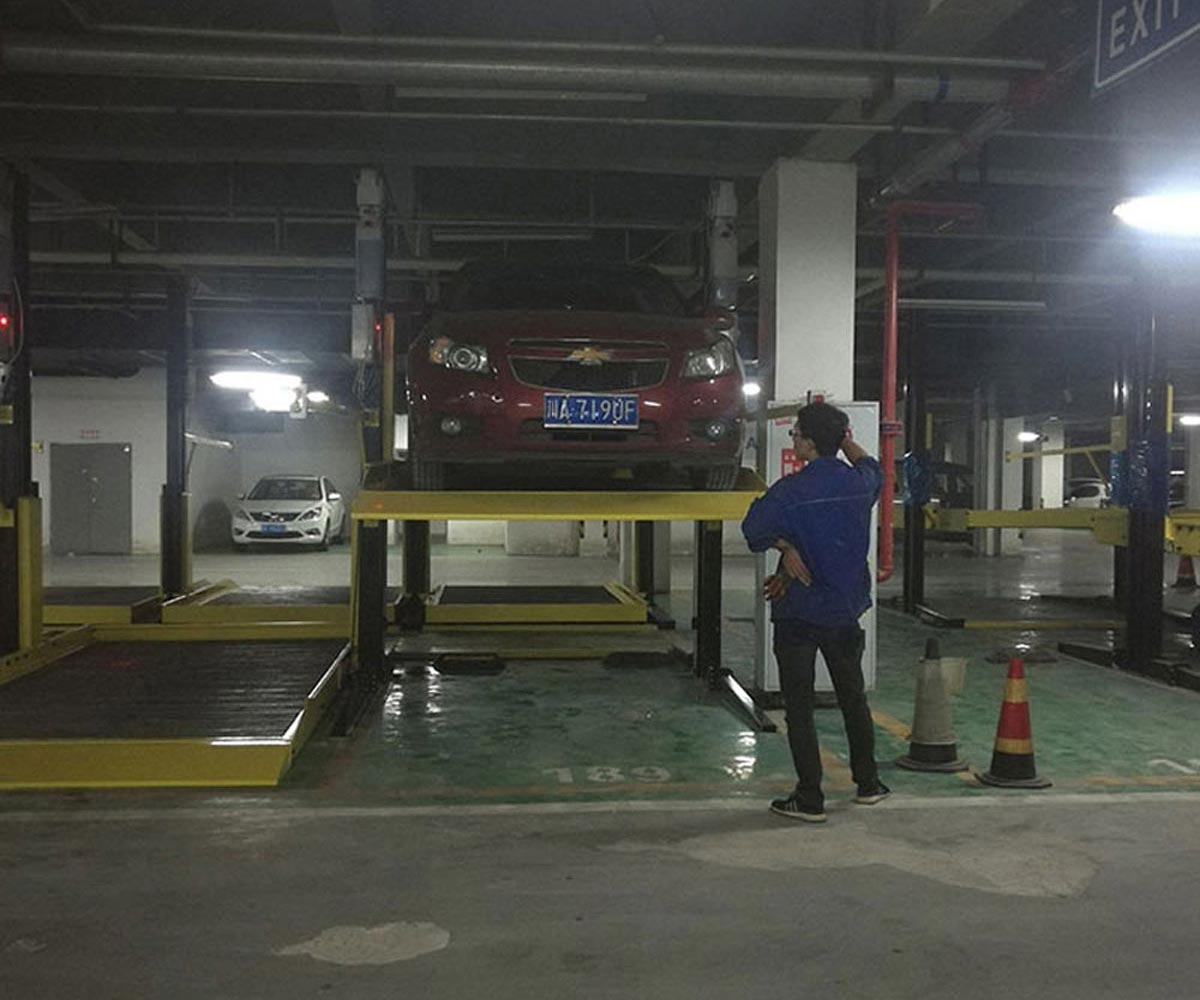 色達縣雙層升降式機械式立體車庫拆除